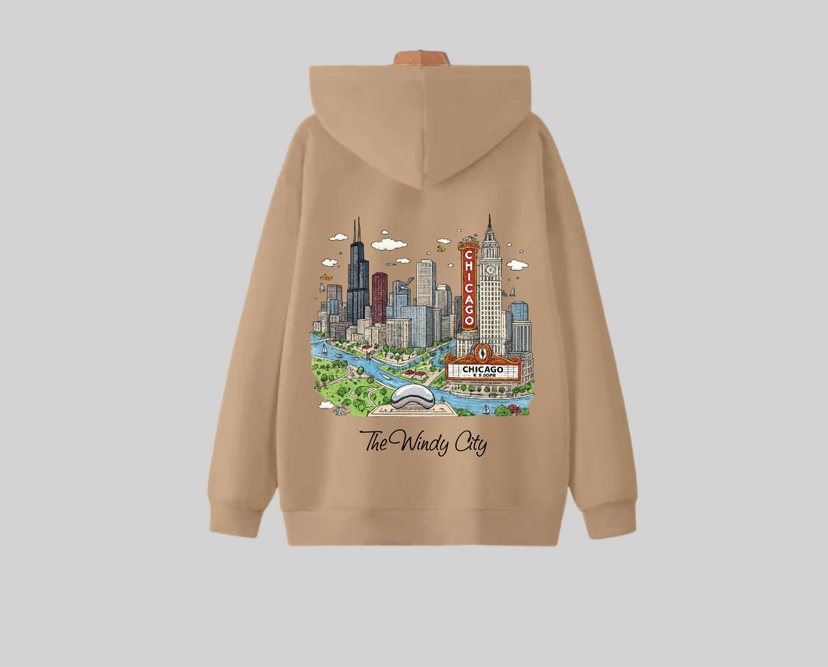 Chicago City Hoodie | هودي شيكاغو